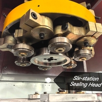 Petite sertisseuse de boîtes rondes automatique | 60 canettes/Min haute vitesse | Système servo PLC pour l'industrie alimentaire et chimique
