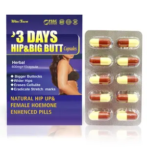 Meilleure vente Capsules pour augmenter la taille des fesses Pilules pour augmenter le poids des seins Grosses fesses Capsules pour augmenter la taille des seins