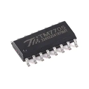 FLYCHIP IC baru dan asli TM7705 SOP-16-150mil badan sempit 16-bit ADC chip Analog-to-digital konverter elektronik