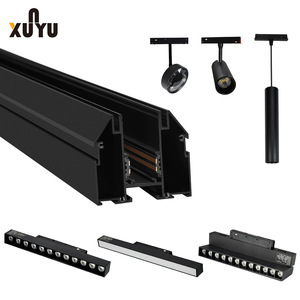 Dc48v Plafond <span class=keywords><strong>Spot</strong></span> Lampes Profil Magnétique Piste Rail Système <span class=keywords><strong>Led</strong></span> Magnétique Piste Lumière En Aluminium pour Royaume-Uni Russie Plafond Stretch 90 - Product Image 3