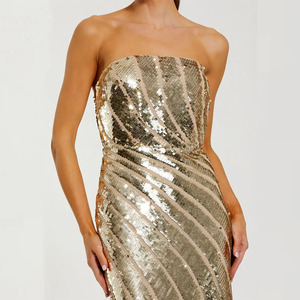 <span class=keywords><strong>Robe</strong></span> <span class=keywords><strong>de</strong></span> soirée personnalisée pour femme, dorée métallisée, à fines bretelles, col en V profond, <span class=keywords><strong>dos</strong></span> ouvert, longueur ras du sol, <span class=keywords><strong>robe</strong></span> <span class=keywords><strong>de</strong></span> cérémonie - Product Image 2