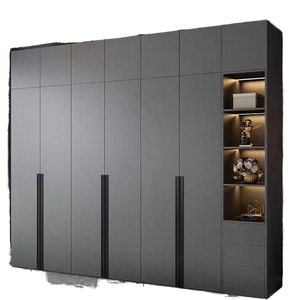 Moderner hoch glänzender schwarzer Tür schrank für Wohn möbel Aufbewahrung schrank für Baby kleidung für Erwachsene für Schlafzimmer und Wohnzimmer - Product Image 2