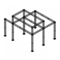 Sistema de Entramado de Aluminio Resistente de 290x290 mm, Entramado de Iluminación Portátil para Eventos al Aire Libre, Conciertos y Exposiciones