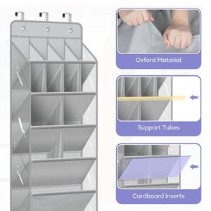 Large Deep Pockets Hanging <b>Shoe</b> Rack Clear Over the Door <b>Shoe</b> Organizer for Closet - Product Image 6