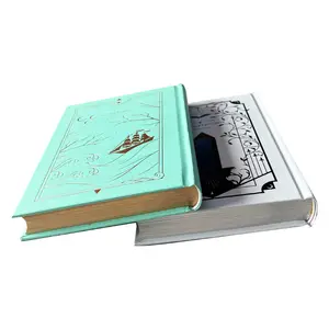 Impressão de livros personalizados em papelão de alta qualidade com bordas pulverizadas, novidade