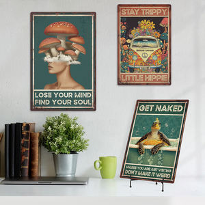 ป้ายโลหะวินเทจลายแมวดำสไตล์เรโทร สำหรับตกแต่งผนังห้องน้ำ สวน หรือห้องนั่งเล่น - Product Image 1