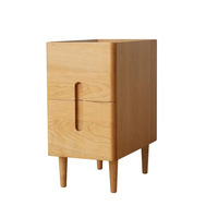 Table de chevet en bois massif avec jointure à mortaise et tenon, armoire de rangement moderne de style nordique pour chambre à coucher, mobilier de maison