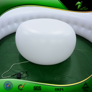 Aufblasbares LED-Schlafs ofa im Freien Hüpfendes aufblasbares Sofa für aufblasbare Pool-Halbkreis matratze - Product Image 4