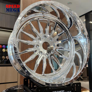 ล้อรถปลอมแปลง22x12 24x12 24X14 26x16 28x16 8x170 8x180 8X6.5 6X5.5สำหรับ F150 F250 Ram 2500 GMC Ford - Product Image 2