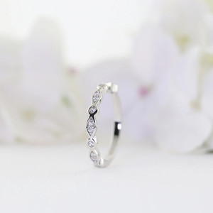 Bague de mariage en argent 925 pour femme bague de fiançailles index avec cadeau de mariage en diamant créé en laboratoire - Product Image 4