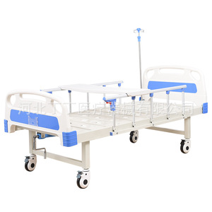 Peter Deng Manual Nursing <b>Bed</b> <b>Single</b> Crank Height Adjustable With <b>Foldable</b> Rails For Elderly Patients - Product Image 2
