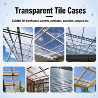 Plaques de toiture en fibre de protection solaire, feuilles transparentes pour serres, panneaux en plastique ondulés, plaques en polycarbonate transparentes