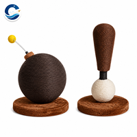 Griffoir pour chat en sisal coloré de taille moyenne à grande, arbre à chat en corde de chanvre peu encombrant, durable, sans éclats, structure d'escalade pour chat