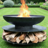 Bol à feu d'extérieur en demi-sphère robuste, fabriqué en Chine, pour brûler du bois, idéal pour la cour, le patio et le jardin
