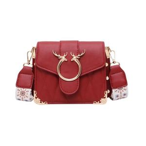 <span class=keywords><strong>Sac</strong></span> bandoulière élégant personnalisé pour femme en cuir PU tendance <span class=keywords><strong>avec</strong></span> boucle cerf et <span class=keywords><strong>large</strong></span> <span class=keywords><strong>sangle</strong></span> imprimée ethnique - Product Image 4