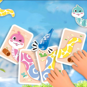 Nouveaux enfants serpent chaîne Puzzle mémoire pensée carte jeu de société couleur Cognition Puzzle jeu main-oeil réaction <span class=keywords><strong>exercice</strong></span> jouet - Product Image 3