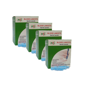 Lancettes sanguines de sécurité jetables, stériles, en acier inoxydable, pour les appareils de surveillance du glucose - Product Image 2