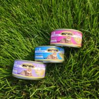 Aliments humides pour animaux de compagnie sur mesure OEM/ODM, vente chaude, 170g, pour chats et chiens, plusieurs saveurs, en conserve, en gros