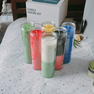 Nouvelle Bougie Commémorative Religieuse de 8 oz, Colorée, en Pot de Verre pour Église, Bougies de Prière de 7 Jours, Couleurs Variées, pour la Fabrication de Bougies - Product Image 6