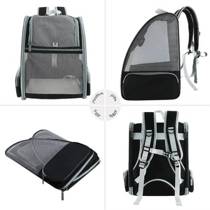 Foldable Breathable Adjustable Luxury Pet <strong>Backpack</strong> for <strong>Cats</strong> Dogs Portable Outdoor Travel Carrier Zipper Compact Design Wholesale - Product Image 2
