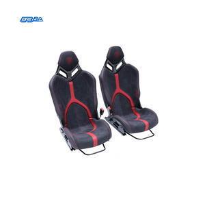 Siège de voiture en cuir Alcantara Nappa et fibre de carbone sèche, couleur personnalisable, noir et rouge, pour Lamborghini LP610 - Product Image 2