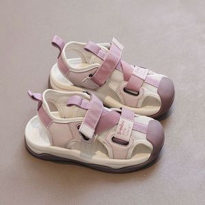 Sandales d'été Baotou pour garçons et filles, chaussures de plage antidérapantes pour étudiants, portables et fabriquées directement pour les enfants - Product Image 4