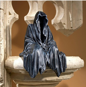 Statue en résine d'Halloween : Homme mystérieux en <span class=keywords><strong>noir</strong></span>, <span class=keywords><strong>Seigneur</strong></span> des Horreurs, Accessoires de scène - Product Image 6