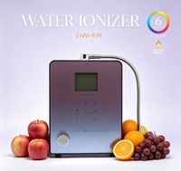 9 Pelat Ionizer Air Alkali pH 3-11 Pemurni Air Meja dengan Layar Sentuh LCD