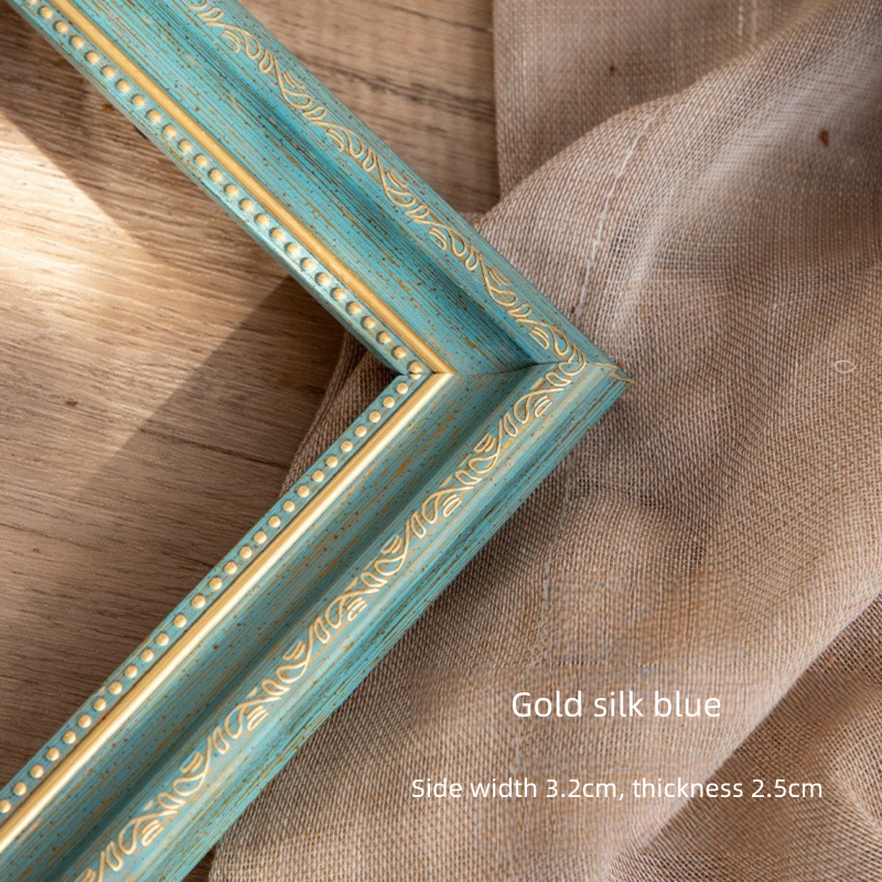 Gold silk blue