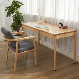 Escritorio de Madera Maciza de Fresno Nórdico, <span class=keywords><strong>Mesa</strong></span> Sencilla para el Hogar, Estilo Japonés Wabi Sabi, <span class=keywords><strong>Mesa</strong></span> de Trabajo de Madera Natural para Oficina - Product Image 2