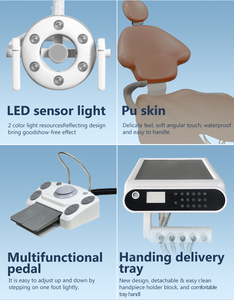 Sedia dentale a doppio controllo per una maggiore efficienza clinica prezzo di fabbrica attrezzatura medica sedia odontoiatrica - Product Image 2