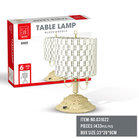 Lámpara de Mesa Vintage XMORK en Forma de Medio Círculo, Juego de Bloques de Construcción, Juguete Educativo de Plástico ABS, 40 Piezas, Edades 8-13 Años
