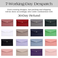 Hongbo meilleur vendeur 16 couleurs Saffiano Epi cuir A6 classeur portefeuille budget bracelet accessoire pochette portefeuille sac de trésorerie classement