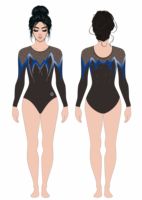 Vêtements de gymnastique pour filles Rubans colorés Tutu de ballet étincelant Strass avec tenue de danse pour tout-petits noir bleu violet