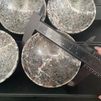 En gros, Gemmes de guérison : Bol de Yooperlite, Plaque ronde à réaction UV, Artisanat en cristal sculpté pour la décoration Feng Shui