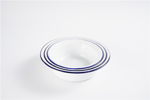 Bassin en émail pour une utilisation classique à la maison et à l'hôtel Conception écologique pour laver les légumes Mélange de pâte à fruits - Product Image 3