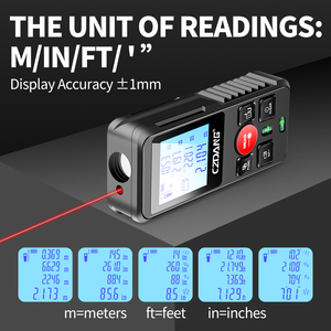 Đo được khoảng cách khu vực khối lượng và Pythagore 0.05m ~ 120m Laser kỹ thuật số hồng ngoại Rangefinder khoảng cách Chiều dài <span class=keywords><strong>Meter</strong></span> Tester - Product Image 4