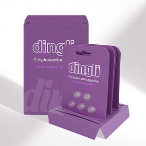 Blíster de Plástico Transparente Personalizado para Tabletas de 30mg, Tarjetas Transparentes de Diferentes Sabores, Stock con Caja de Exhibición para Embalaje de Tabletas 7-OH - Product Image 1