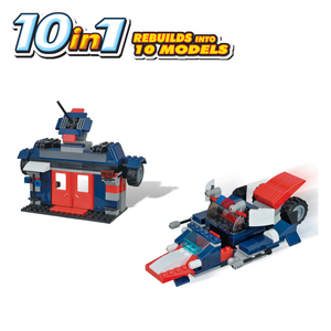WOMA TOYS proprio marchio bambini 10 modello di alta qualità divertente trasforma <span class=keywords><strong>Robot</strong></span> per bambini Set di blocchi di mattoni fai da te - Product Image 4