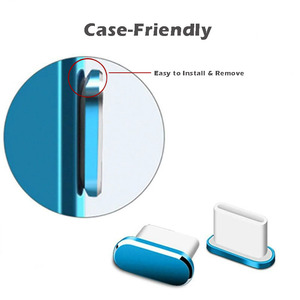 Tapón Antipolvo Tipo-C de Aleación de Aluminio + TPE para Teléfono Inteligente, Tableta, Portátil, Protector de Puerto USB C - Product Image 5