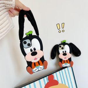 Nouveau chiot élégant en Silicone 3D avec des oreilles de bouton antichoc accessoires de téléphone portable étui de couverture pour <span class=keywords><strong>iPhone</strong></span> <span class=keywords><strong>12</strong></span> 13 14 15 16 Pro Max - Product Image 3