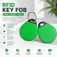 Llavero RFID OEM de 13.56Mhz, Etiqueta NFC en Forma de Anillo de ABS para Control de Acceso en Hoteles, Oficinas y Gimnasios