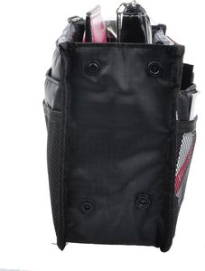 Organisateur de sac à main pliable en nylon noir avec 13 poches, idéal pour les sacs fourre-tout et les sacs infirmières – Grande capacité pour femmes - Product Image 4