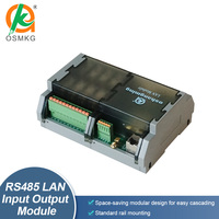 Oshangming 8 entrées 8 relais Module de sortie 8DI 8DO carte avec RS485 LAN Modbus RTU TCP 12V/24V relais électromagnétique pour PLC
