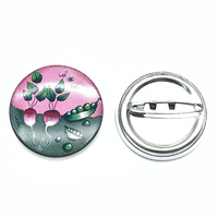 Badges de bouton en métal de personnalisation de haute qualité accessoires d'insigne de broche de motif de dessin animé de forme ronde pour les étudiants et les enfants