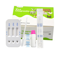 Kit de test rapide d'anticorps triples canins ICH/CPV/CDV pour le parvovirus, le virus de la maladie de Carré et le virus de l'hépatite infectieuse canine