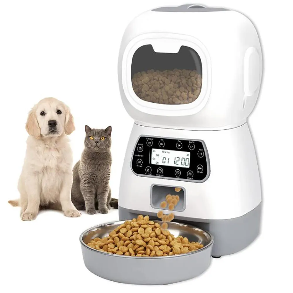 Neue Wifi Control 3.5L Auto Timer Edelstahls chale Smart Food Dispenser Hund Katze Haustier Fütterung zubehör