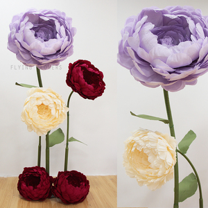 Handmade khổng lồ thực tế Nhân Tạo Mẫu Đơn Hoa giấy lớn cho đám cưới giáng sinh trang trí có tính năng thiết kế chất lượng cao - Product Image 3