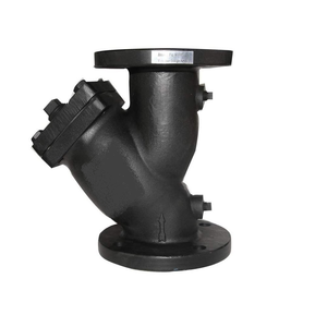 Filtro manual de ángulo en Y de hierro fundido para alta temperatura con extremos roscados BSP de acero inoxidable Clase 300 #   Tamaño 1 1/4 OEM - Product Image 4