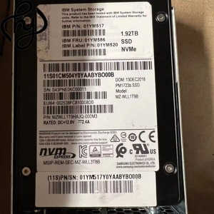 Unità NVMe PCIe Gen4 x4 da 1,92 TB 2,5 pollici U.2 01YM517 per server Lenovo ThinkSystem - Product Image 1